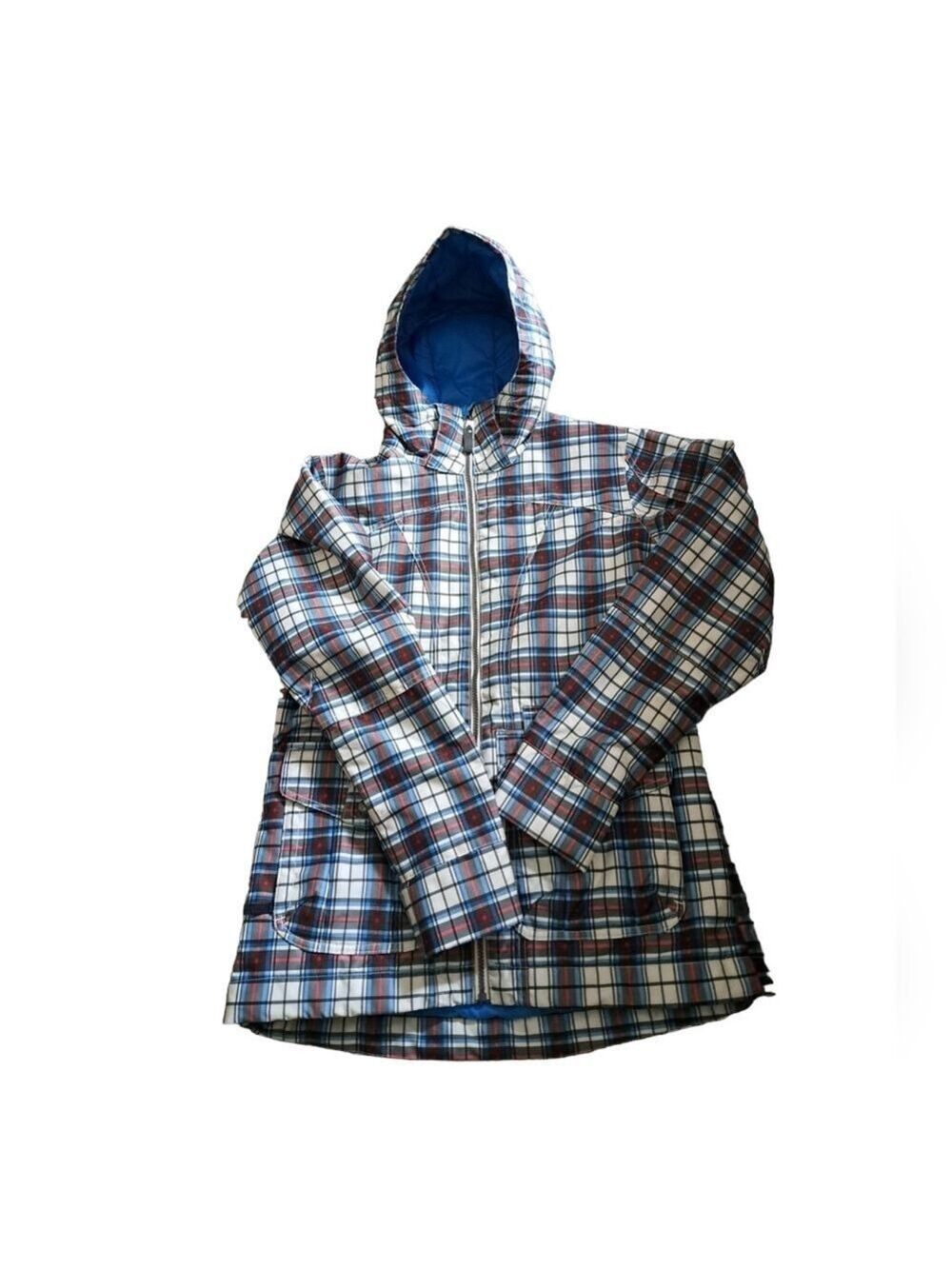 BURTON DRYRIDE multi plaid check SNOWBOARD ski jacket coat sport coastal lady M